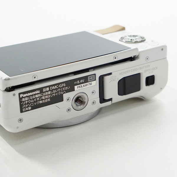 実際に弊社で買取させて頂いた【ジャンク】Panasonic/パナソニック DMC-GF6 LUMIX ルミックス ミラーレス一眼 デジタルカメラ ボディの画像 6枚目