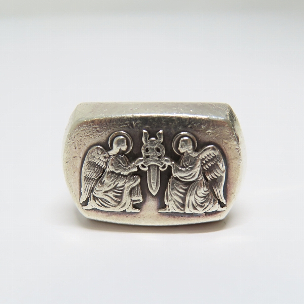 実際に弊社で買取させて頂いたCHROME HEARTS/クロムハーツ BIG PJ/ビッグピージェー ANGEL RING/エンジェルリング 8.5-10号の画像 1枚目
