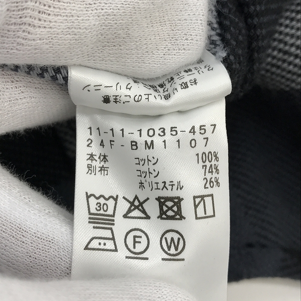 実際に弊社で買取させて頂いたBEAMS/ビームス フード チェック ネルシャツ 11-11-1035-457/Lの画像 4枚目