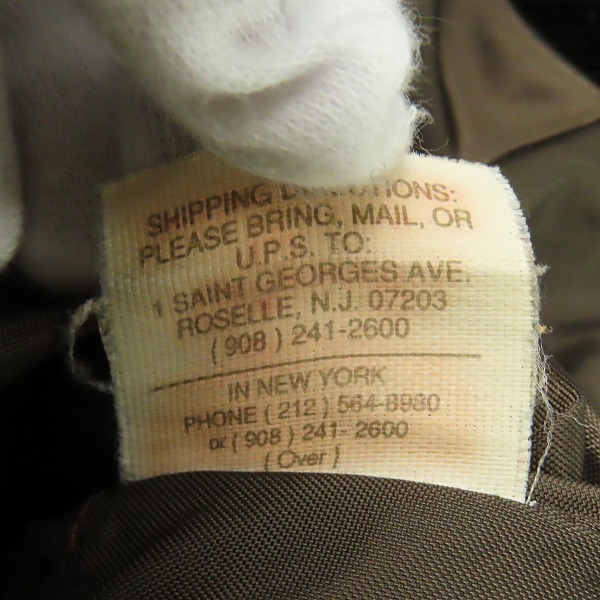 実際に弊社で買取させて頂いたSchott/ショット G-1 フライトレザージャケット/フライトジャケット/革ジャンの画像 3枚目