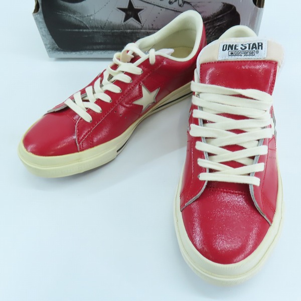 実際に弊社で買取させて頂いたCONVERSE/コンバース ONE STAR ENAMEL-LEATHER OX/ワンスター 1C015/26.5