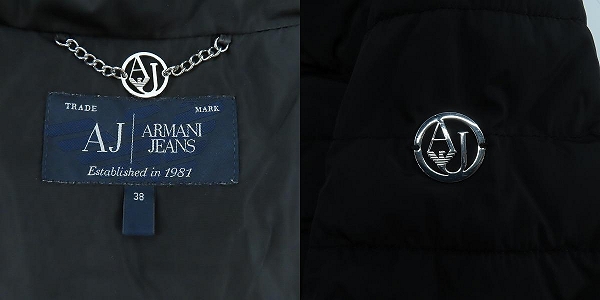 実際に弊社で買取させて頂いた【JPタグ】ARMANI JEANS/アルマーニ ジーンズ 中綿ブルゾン/38の画像 2枚目