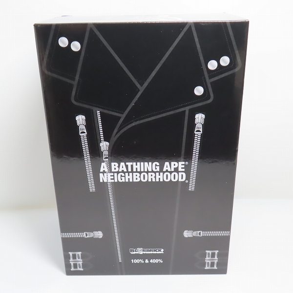 実際に弊社で買取させて頂いた【未開封】ネイバーフッド × アベイシングエイプ × メディコムトイ BE@RBRICK/ベアブリック 100% & 400% フィギュア