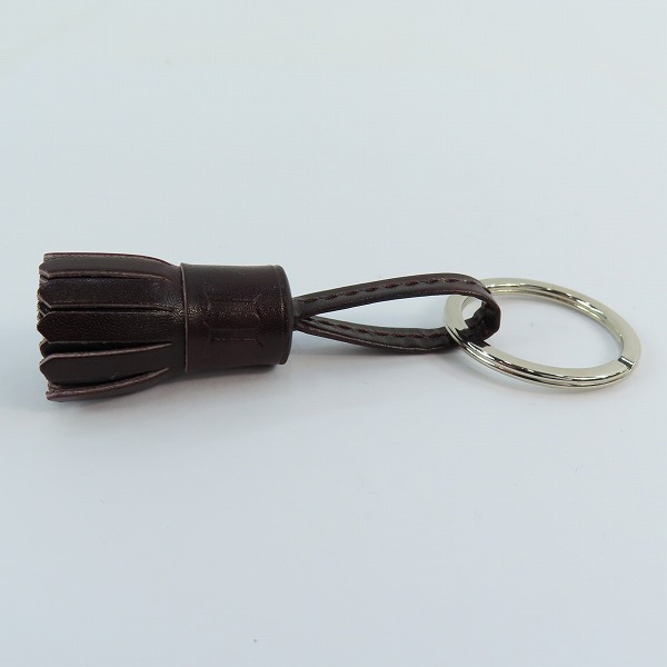 実際に弊社で買取させて頂いた(1)JOHN LOBB/ジョンロブ  POMPOM KEYRING/キーホルダー キーリング バーガンディの画像 3枚目