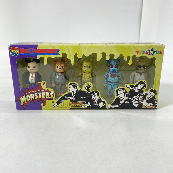 実際に弊社で買取させて頂いた【未開封】BE@RBRICK/ベアブリック トイザらス限定 UNIVERSAL MONSTERS/ユニバーサルモンスター 100％ 5体セット