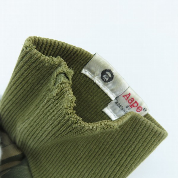 実際に弊社で買取させて頂いたAAPE BY A BATHING APE/アベイシングエイプ カモフラ ジップアップパーカー/Lの画像 9枚目