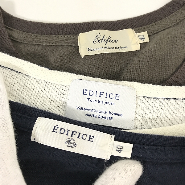 実際に弊社で買取させて頂いた【おまとめ】EDIFICE/エディフィス コットンTシャツ サマーニットの画像 2枚目