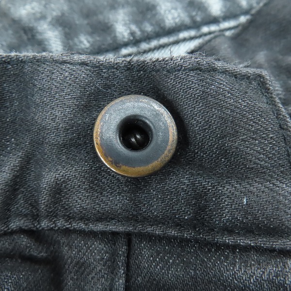 実際に弊社で買取させて頂いたISAMU KATAYAMA BACKLASH/バックラッシュ ストレッチデニム クラッシュストレート 1483-01C/Lの画像 7枚目