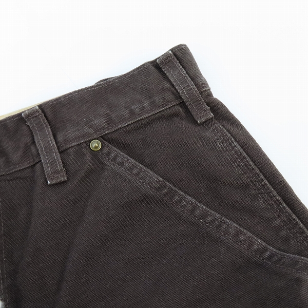実際に弊社で買取させて頂いた【未使用】Carhartt/カーハート WASHED-DUCK DOUBLE-FRONT WORK DUNGAREE/ペインター パンツ /B136-DKB/30×30の画像 6枚目