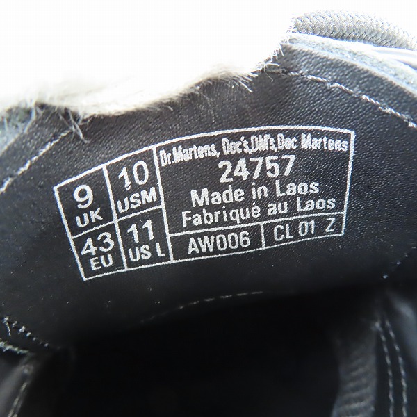 実際に弊社で買取させて頂いたDr.Martens/ドクターマーチン 1461 WS ホワイトステッチ 3ホール シューズ 24757/UK9の画像 5枚目