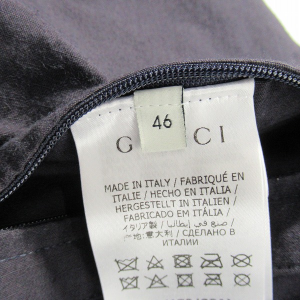 実際に弊社で買取させて頂いたGUCCI/グッチ ロゴパッチ ジップアップ ブルゾン/ジャケット 609510 Z8AJY/46の画像 3枚目