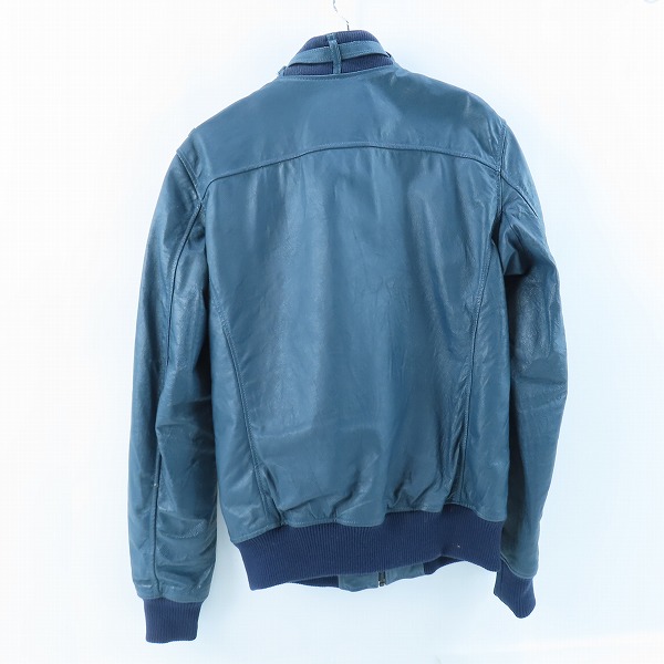 実際に弊社で買取させて頂いたHYSTERIC GRAMOUR/ヒステリックグラマー   ピッグレザー リブブルゾン/レザージャケット/ブルゾン 4LB-1283/Lの画像 1枚目