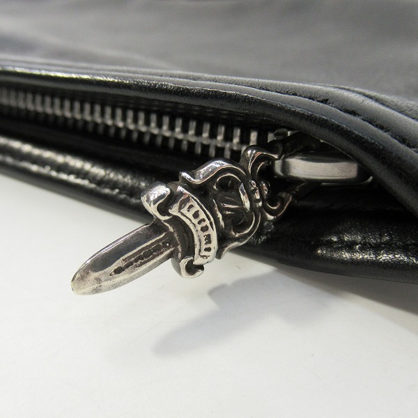 実際に弊社で買取させて頂いたCHROME HEARTS/クロムハーツ ダガージップ/スクロールラベル チェンジパース/コインケース/小銭入れの画像 4枚目
