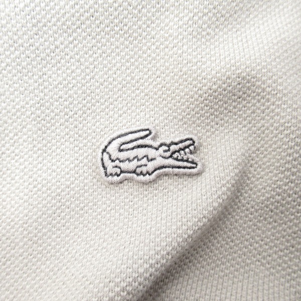 実際に弊社で買取させて頂いたLACOSTE/ラコステ JOURNAL STANDARD relume 別注 ヘビーピケポロシャツ グレー PH162MJ /5の画像 3枚目