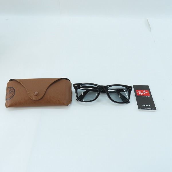 実際に弊社で買取させて頂いたRay-Ban/レイバン WAYFARER/ウェイファーラー サングラス/アイウェア RB2140-F 601/R5の画像 9枚目