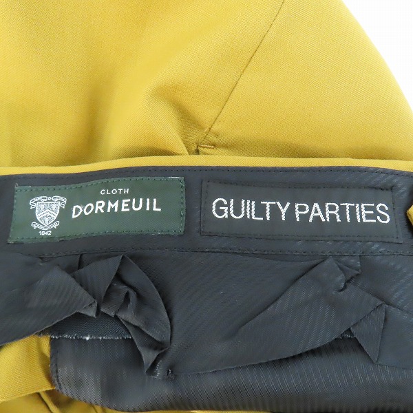 実際に弊社で買取させて頂いたWACKO MARIA×DORMEUIL/ワコマリア×ドーメル スラックスパンツ マスタード Lの画像 2枚目