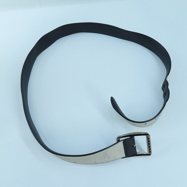 実際に弊社で買取させて頂いたLOUIS VUITTON  ルイヴィトン モノグラム サンチュール リヴェルソ Ｍ0003 レザーベルト ホワイト 110/44の画像 7枚目