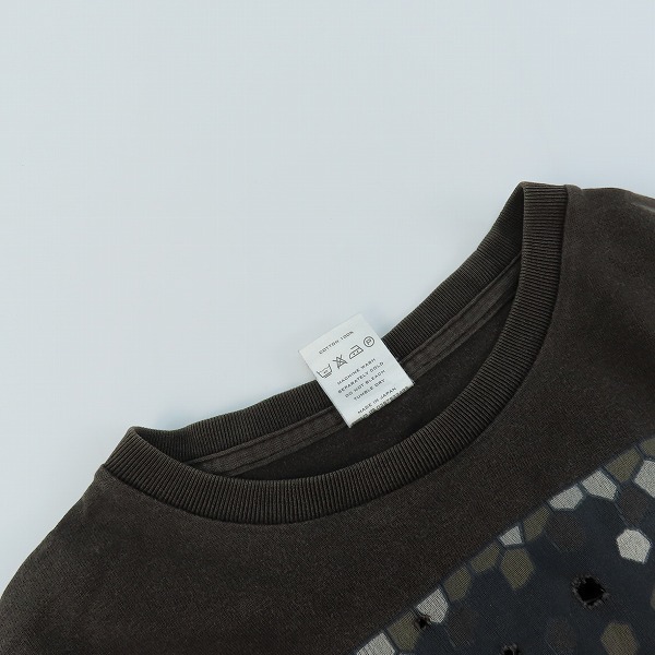 実際に弊社で買取させて頂いたNUMBER (N)INE/ナンバーナイン タイム期  穴空き加工 モザイク Ｔシャツ/1の画像 4枚目