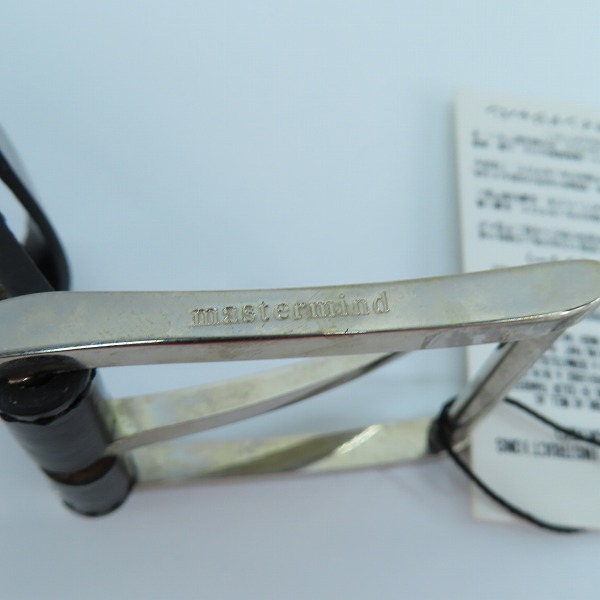 実際に弊社で買取させて頂いた【未使用】mastermind JAPAN/マスターマインドジャパン チェーン×レザー ベルト MY-BE03-B-1/Lの画像 5枚目