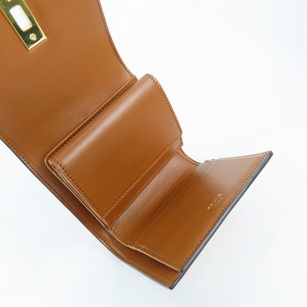 実際に弊社で買取させて頂いたCELINE/セリーヌ スモールトリフォールドウォレット 16/コンパクトウォレット 10F523の画像 3枚目