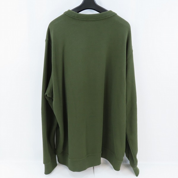 実際に弊社で買取させて頂いたBURBERRY/バーバリー OAK LEAF/オークリーフ スウェット カーキグリーン系 CNSOUFOU1QUA /XLの画像 1枚目