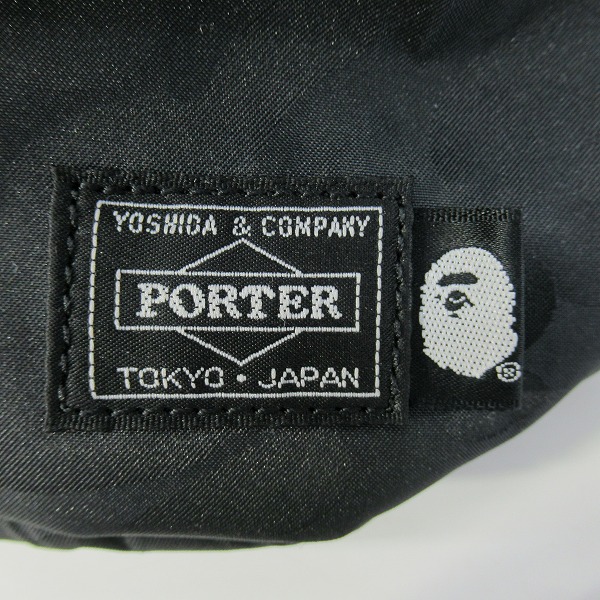 実際に弊社で買取させて頂いたPORTER×A BATHING APE/ポーター×アベイシングエイプ CAMO WAIST POUCH ウエストポーチ/バッグの画像 4枚目
