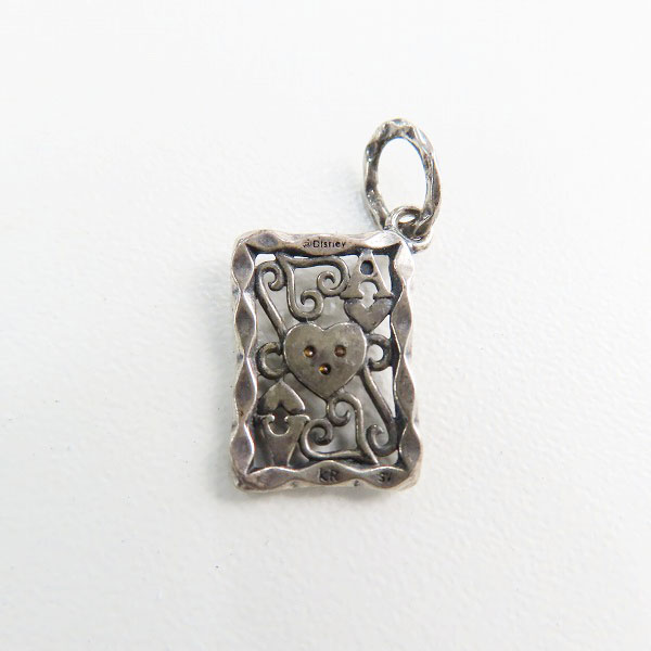 実際に弊社で買取させて頂いた【ギャラ付き】KONRON/コンロン アリスインワンダーランド トランプ ペンダントトップの画像 2枚目