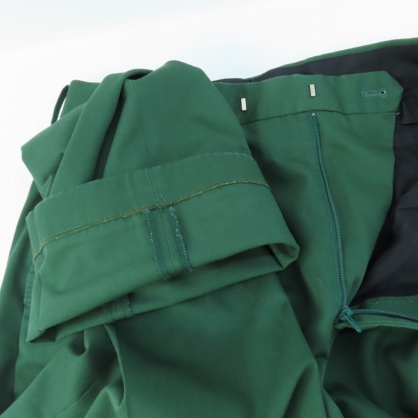 実際に弊社で買取させて頂いたWACKO MARIA×DORMEUIL/ワコマリア×ドーメル スラックスパンツ グリーン XLの画像 4枚目