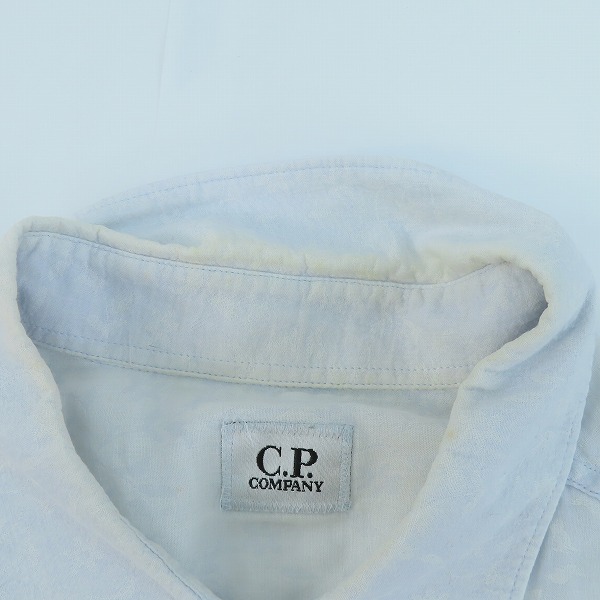 実際に弊社で買取させて頂いたC.P COMPANY/シーピーカンパニー 刺繍総柄プルオーバーシャツ XXLの画像 6枚目