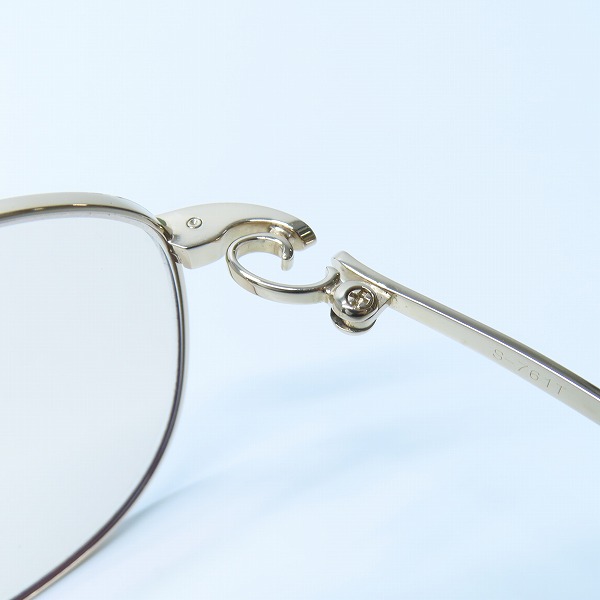 実際に弊社で買取させて頂いた999.9/フォーナインズ  TITANIUM メガネフレーム/アイウェア S-761Tの画像 4枚目