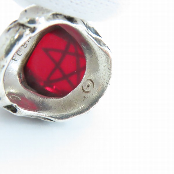 実際に弊社で買取させて頂いたALEX STREETER/アレックスストリーター エンジェルハートリング  レッド 12.5号の画像 6枚目