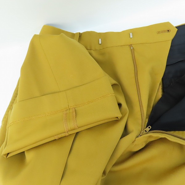 実際に弊社で買取させて頂いたWACKO MARIA×DORMEUIL/ワコマリア×ドーメル スラックスパンツ マスタード Lの画像 4枚目
