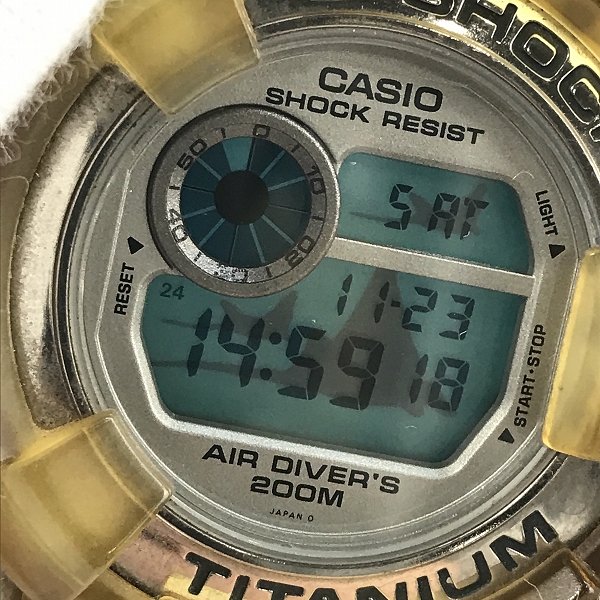 実際に弊社で買取させて頂いた【難有り】G-SHOCK/Gショック FROGMAN/フロッグマン W.C.C.S サンゴ礁 DW-8201WCの画像 4枚目
