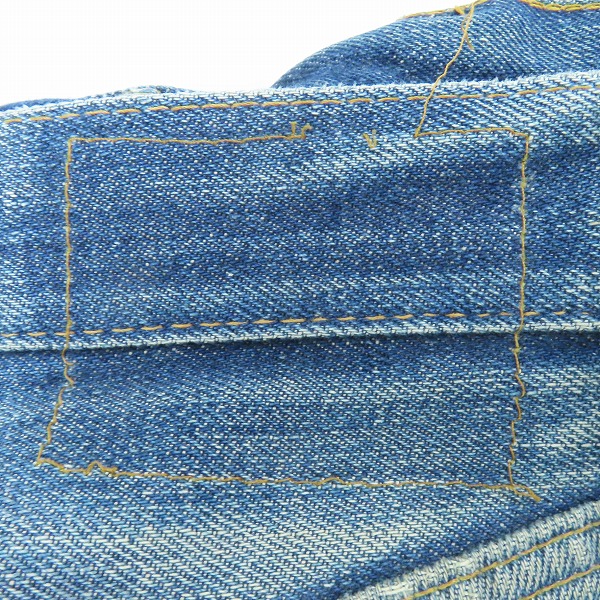 実際に弊社で買取させて頂いた【難有り】LEVI'S/リーバイス ヴィンテージ 501 66前期 ボタン裏刻印6/点々/スモールe ボタンフライ デニムパンツの画像 4枚目