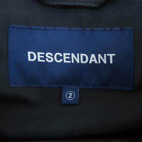 実際に弊社で買取させて頂いたDESCENDANT/ディセンダント 22SS BINO TC TWILL JACKET ANTISTATIC/ジップブルゾン 2の画像 2枚目
