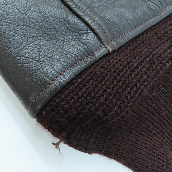 実際に弊社で買取させて頂いたBUZZ RICKSON'S/バズリクソンズ Type G-1 レザーフライトジャケット パッチ付き BR80314/40の画像 8枚目