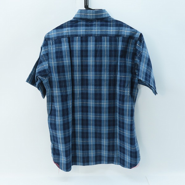実際に弊社で買取させて頂いたSUGAR CANE/シュガーケーン チェック柄 半袖 ワークシャツ SC35879/Lの画像 1枚目