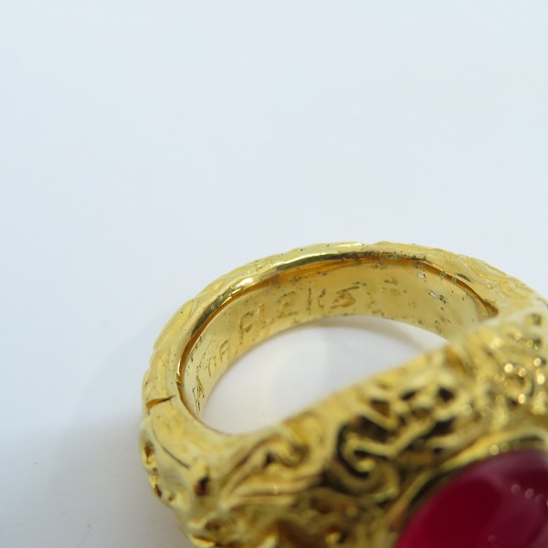 実際に弊社で買取させて頂いたCelia de Flers/セリー デ フレール リバティーン ルビー リング 9号の画像 7枚目