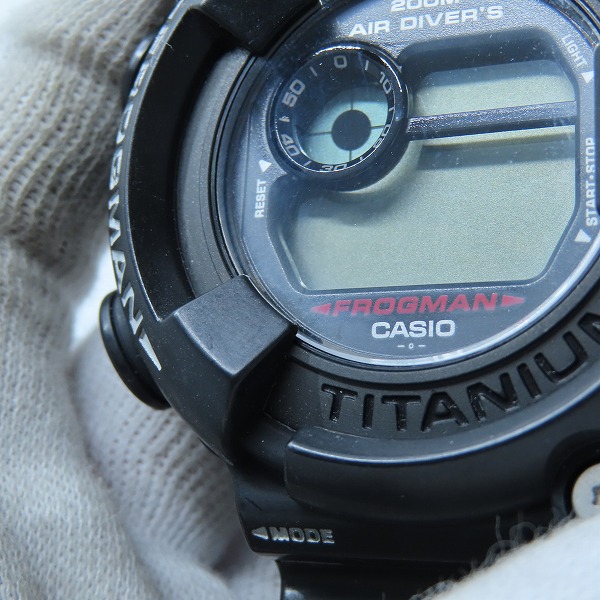 実際に弊社で買取させて頂いたG-SHOCK/Gショック FROGMAN/フロッグマン DW-8200Z-1T【動作未確認】の画像 4枚目