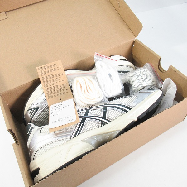 実際に弊社で買取させて頂いたKITH×asics/キス×アシックス Vintage Tech Gel-1130 "Cream/Scarab" ヴィンテージテック ゲル1130 1203A565-100/29.0の画像 8枚目