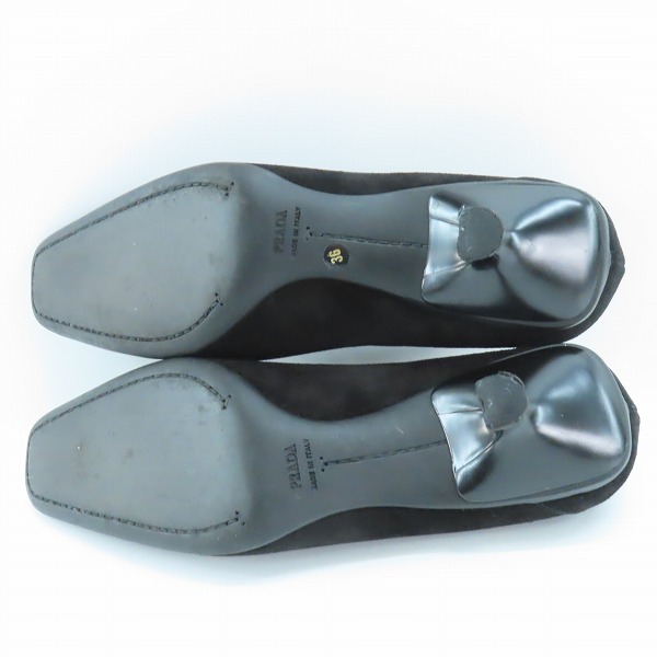 実際に弊社で買取させて頂いたPRADA/プラダ パンプス ブラック 36の画像 2枚目