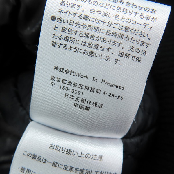 実際に弊社で買取させて頂いたcarhartt wip/カーハート 袖レザー スタジャン/スタジアムジャンパー /Sの画像 4枚目