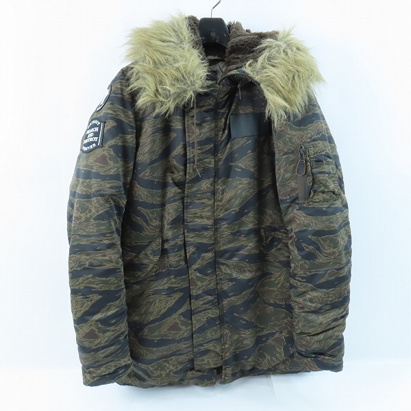 実際に弊社で買取させて頂いたHYSTERIC GRAMOUR/ヒステリックグラマー プリマロフト タイガーカモ N-3B フライトジャケット 4AC-0293/L