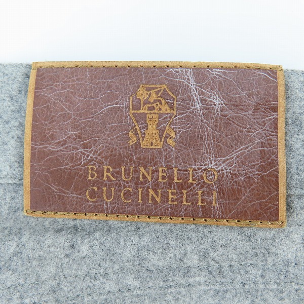 実際に弊社で買取させて頂いたBRUNELLO CUCINELLI/ブルネロクチネリ ロゴ刺繍 ウールパンツ 01886120540/48の画像 2枚目