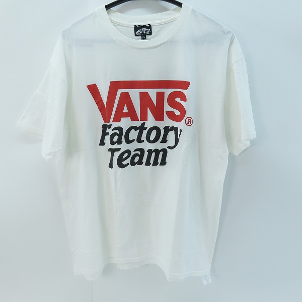 実際に弊社で買取させて頂いたSTANDARD CALIFORNIA×VANS/スタンダードカリフォルニア×バンズ Factory Team Tee コラボTシャツ 白/XL