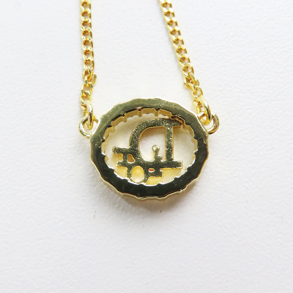 実際に弊社で買取させて頂いたChristian Dior/クリスチャンディオール ラウンド型 ラインストーン ネックレスの画像 1枚目