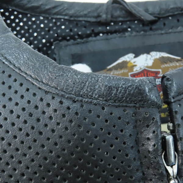 実際に弊社で買取させて頂いた【未使用】HARLEY DAVIDSON/ハーレーダビッドソン パンチングレザーベスト/Mの画像 6枚目