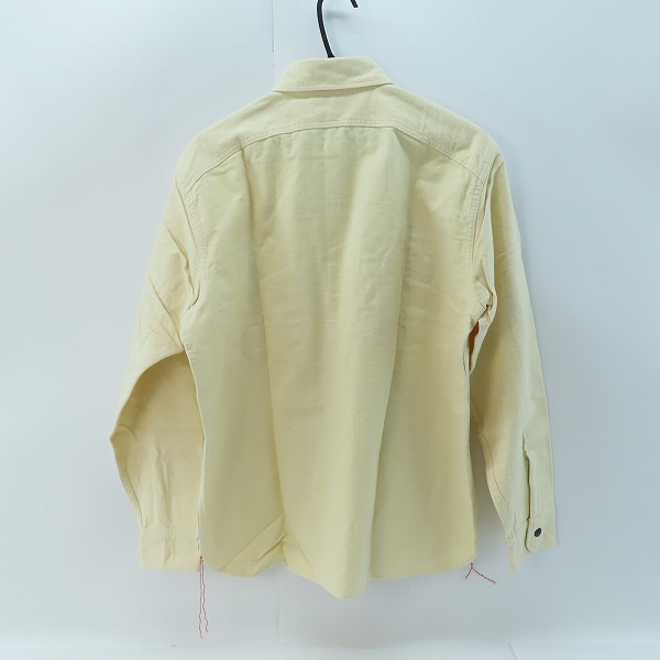 実際に弊社で買取させて頂いた【未使用】 SUGAR CANE/シュガーケーン F.ROMANCE 9.5oz HEAVY TWILL with MARBLE BUTTON/シャツ オフホワイト SC28753/Mの画像 1枚目