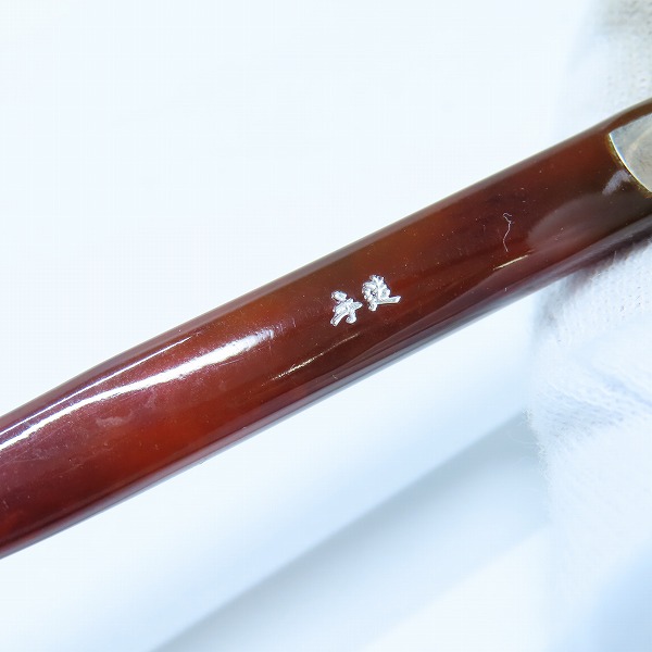 実際に弊社で買取させて頂いた泰八郎謹製/タイハチロウキンセイ 手造 セルロイド T-102 メガネフレーム/アイウェアの画像 6枚目