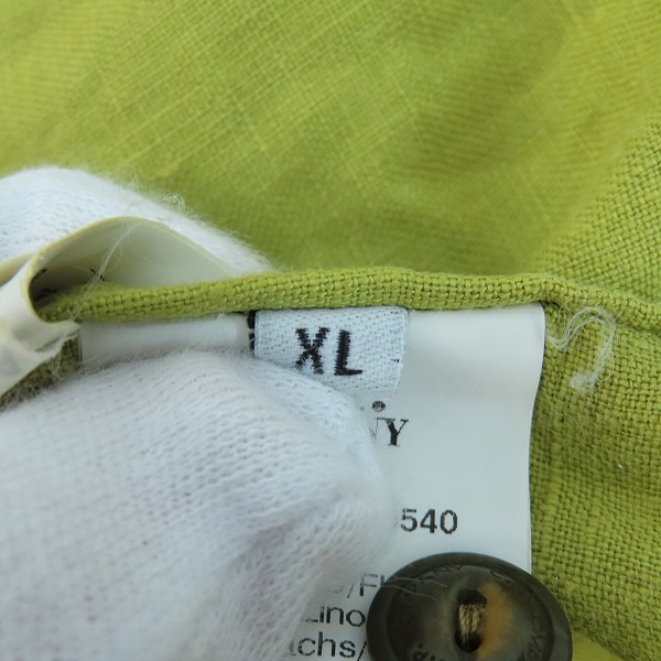 実際に弊社で買取させて頂いたC.P COMPANY/シーピーカンパニー リネン プルオーバー半袖シャツ XLの画像 3枚目